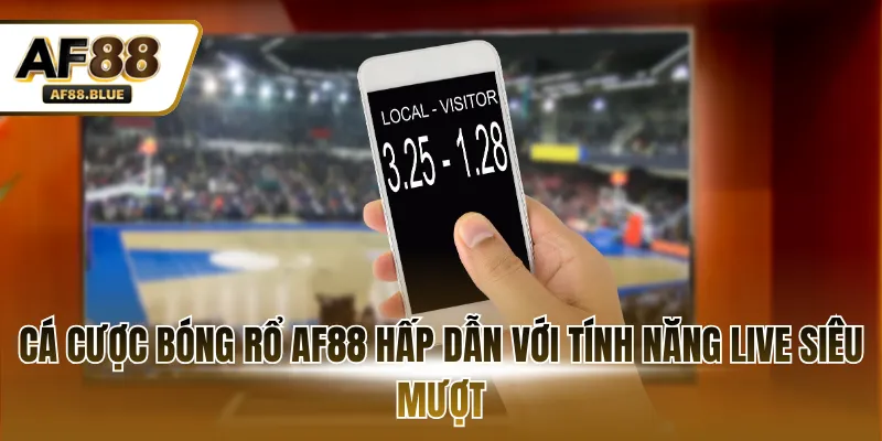 Cá cược bóng rổ AF88 hấp dẫn với tính năng live siêu mượt